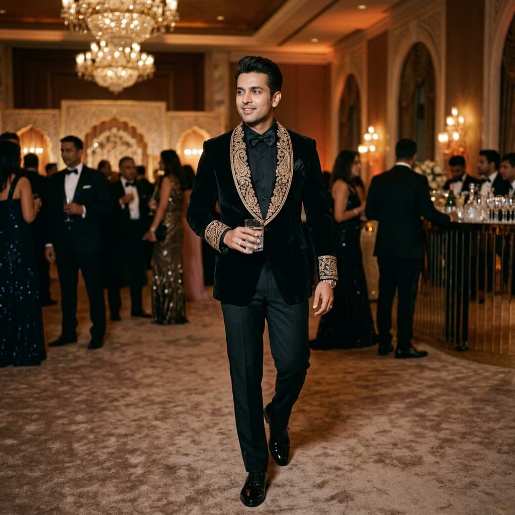 Ethnickoti Custom: Indo-Western Tux - Futuristic Collection